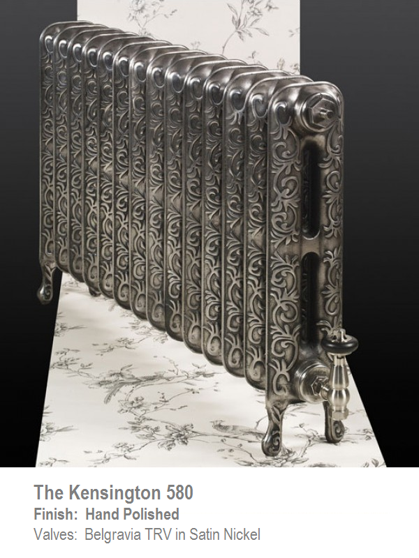 Kensington 580 Cast Iron Radiator - 25 Sections, 580 x 1809mm